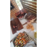 orçamento de buffet churrasco a domicilio Chácara Santo Antônio